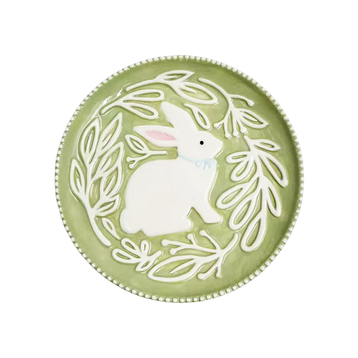 CASA JOVEN - Plato Casa Joven Cerámica con Relieve Funny Bunny 21 cm