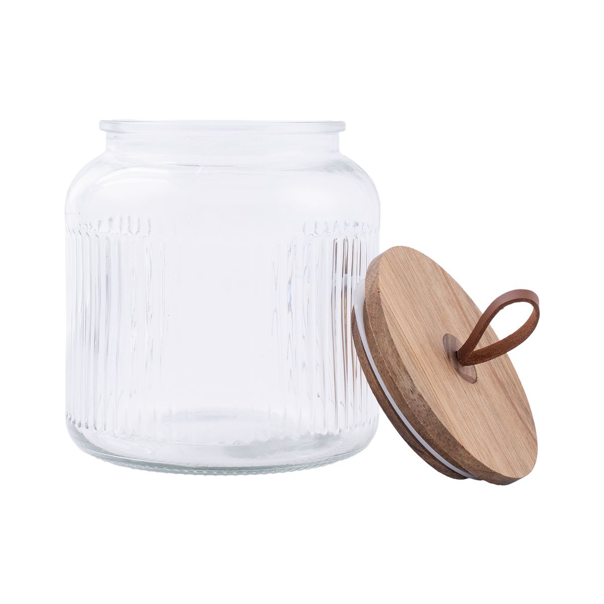 CASA JOVEN - Canister Vidrio Tapa Madera Mallorca