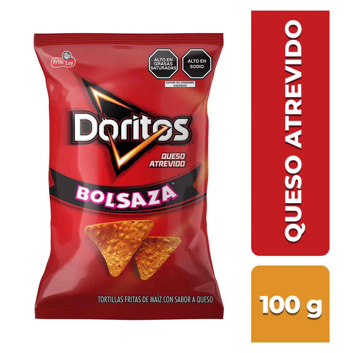 DORITOS - Tortilla Chips Doritos Queso Atrevido Bolsa 100 g