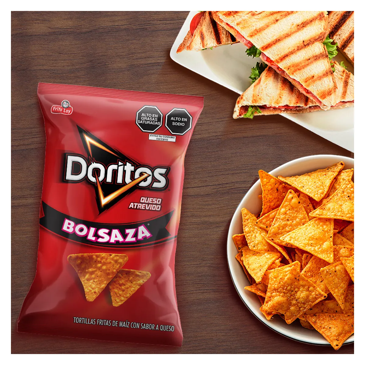 DORITOS - Tortilla Chips Doritos Queso Atrevido Bolsa 100 g