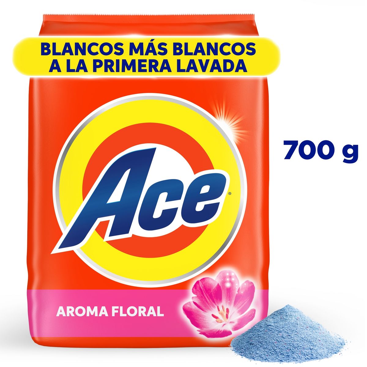 ACE - Detergente En Polvo Ace Con Toque De Downy Limpieza Completa Bolsa 700 g