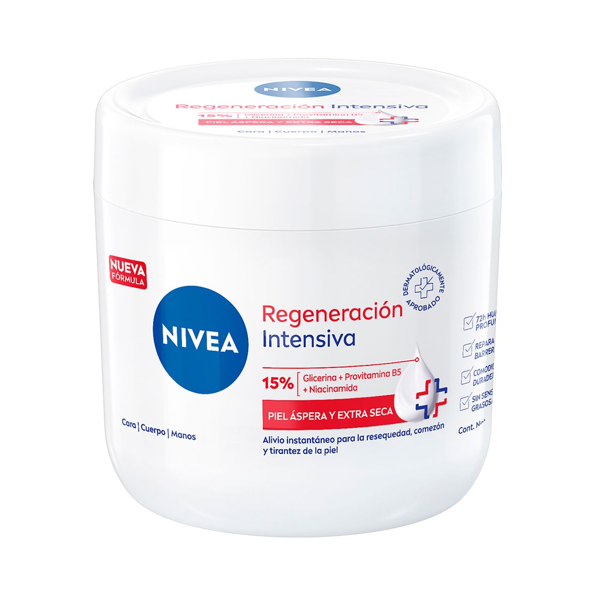 NIVEA - Crema Corporal Nivea Regeneración Intensiva Envase 400 mL
