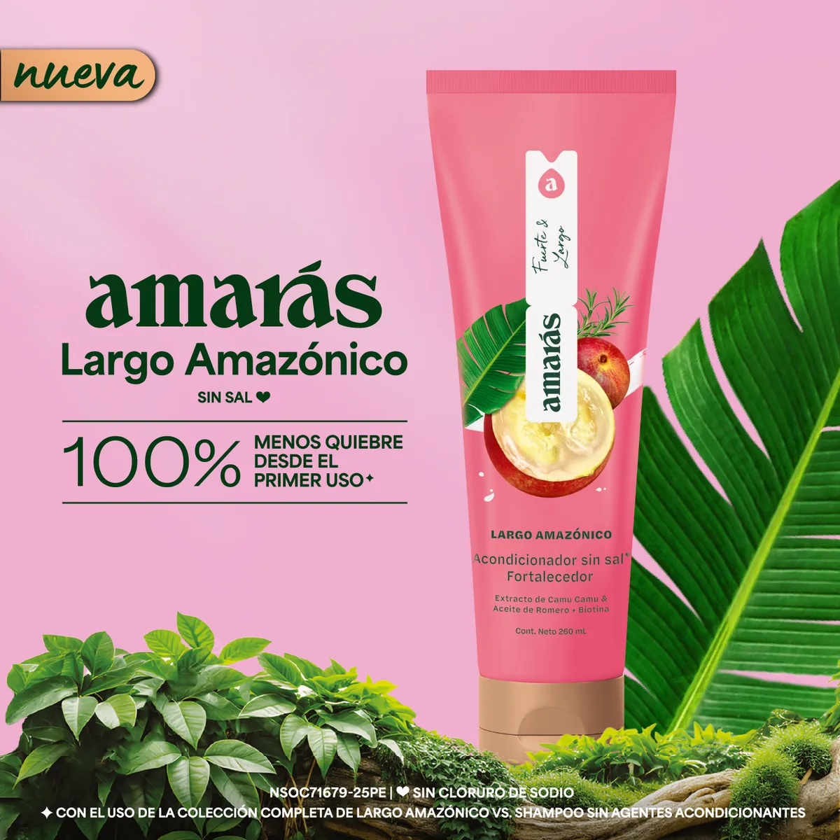 AMARAS - Acondicionador Amarás Largo Amazónico Envase 260 mL