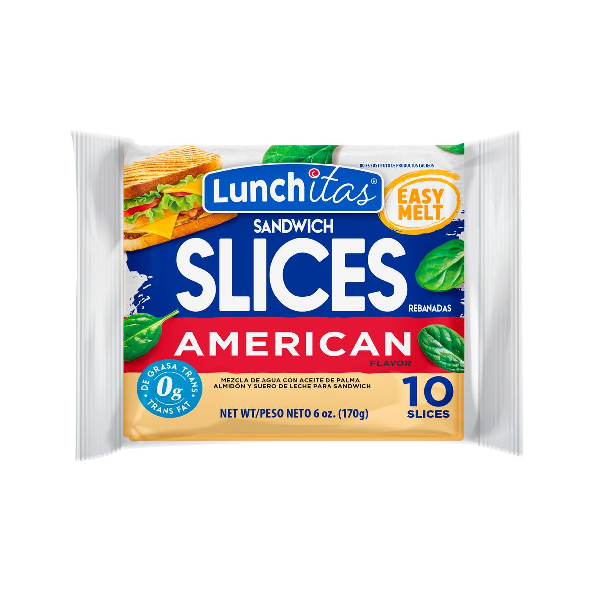 LUNCHITAS - Queso Americano Fundido Lunchitas Empaque 170 g