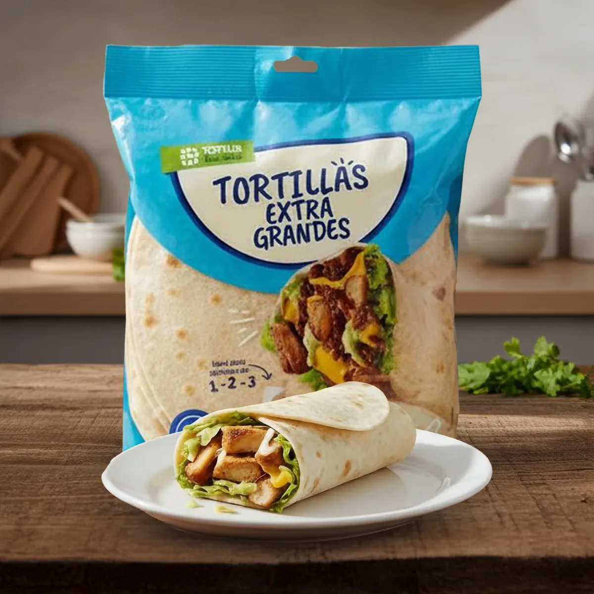 TOTTUS - Tortillas de Trigo Extragrandes Tottus Bolsa 6 Und