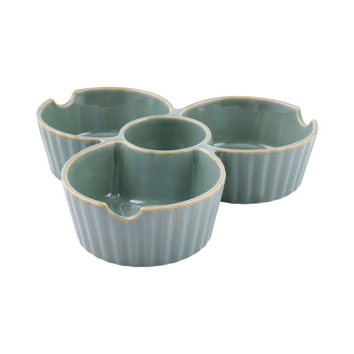 CASA JOVEN - Bowls Piqueo 22cm Verde Mallorca