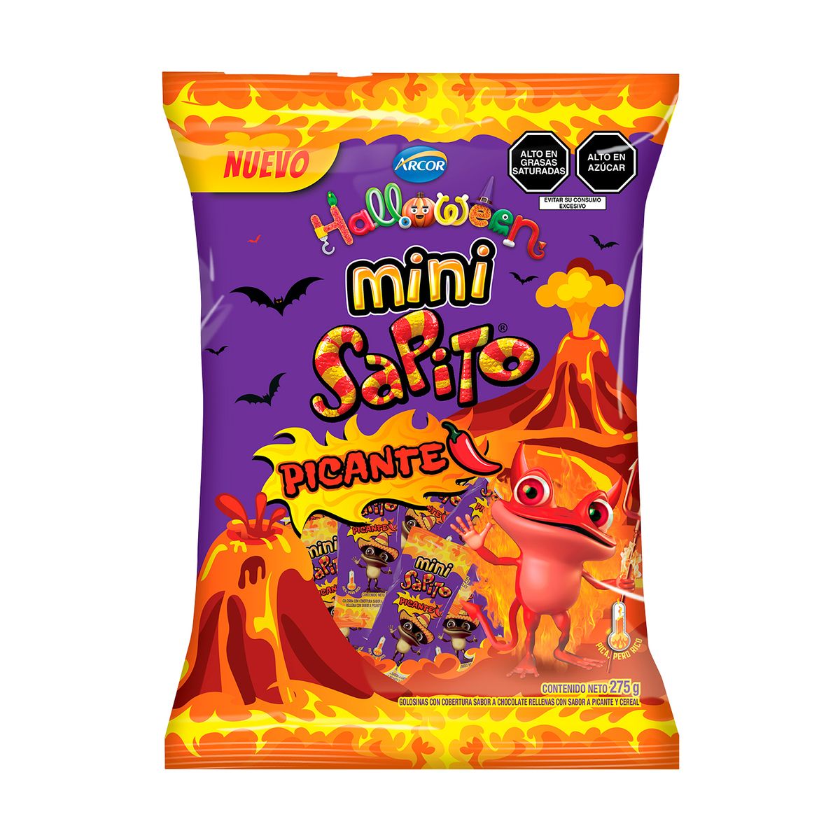 SAPITO - Mini Sapito Arcor Picante Halloween Bolsa 275 g