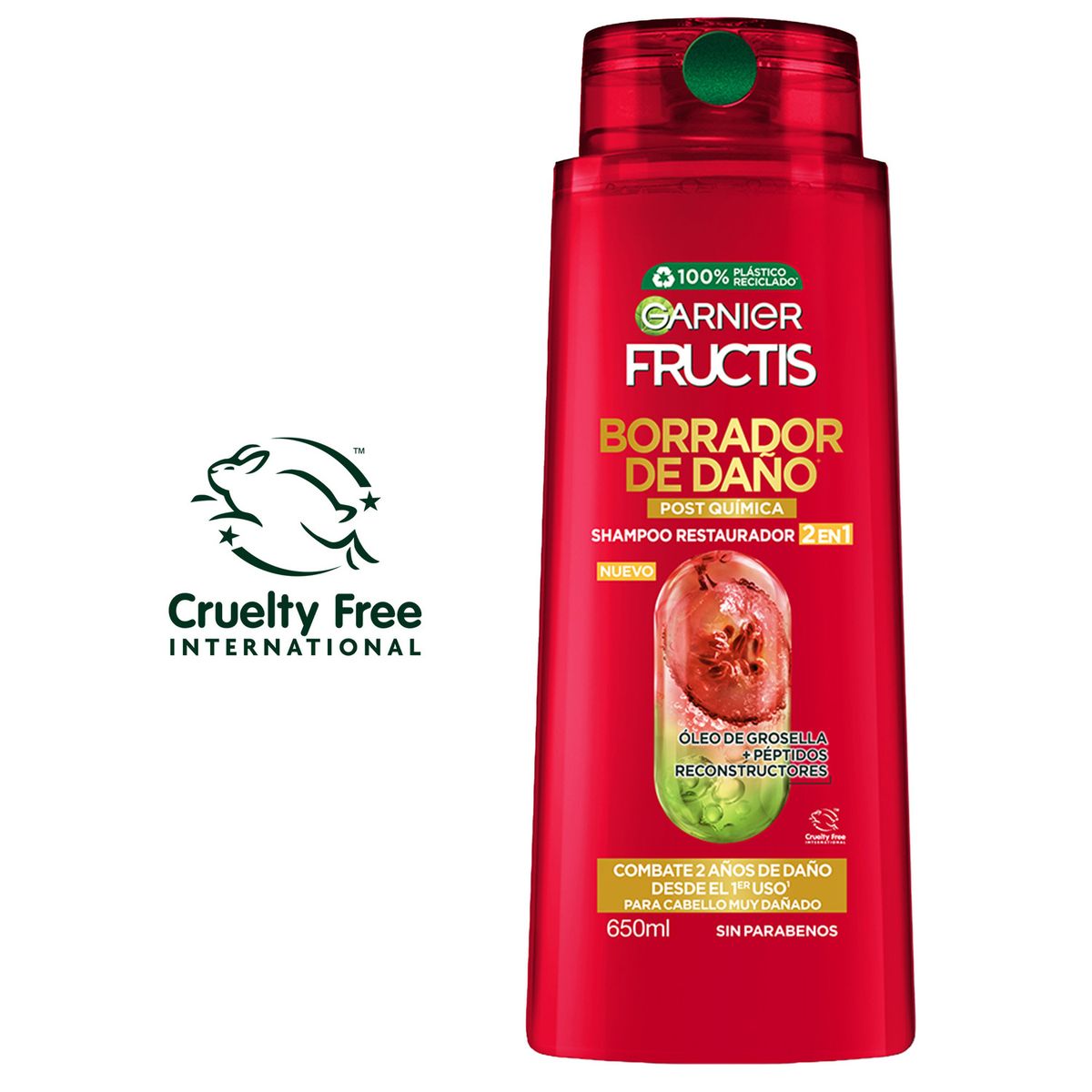 FRUCTIS - Shampoo Fructis Post Química Envase 650 mL