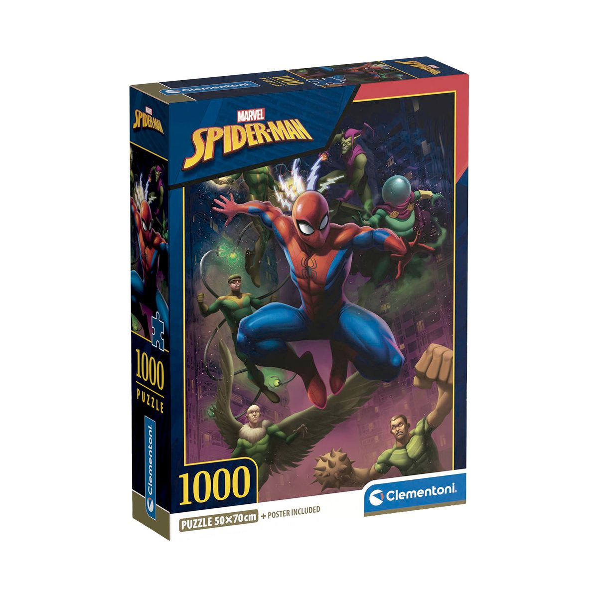 CLEMENTONI - Rompecabezas Marvel Spiderman 1000 Pzas