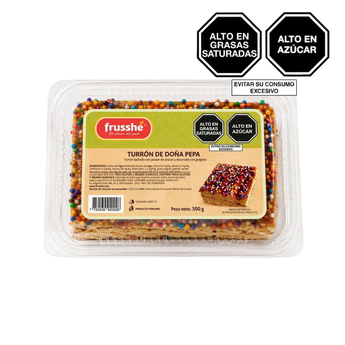 FRUSSHE - Turrón de Doña Pepa 500 g
