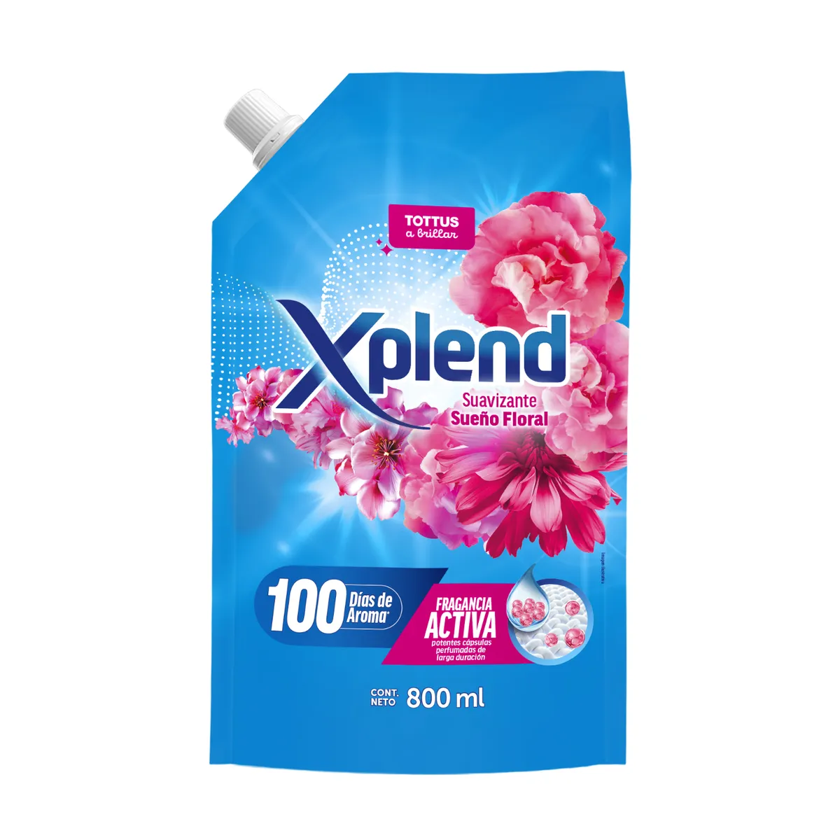 TOTTUS XPLEND - Suavizante Xplend Sueño Floral Doypack 800 mL