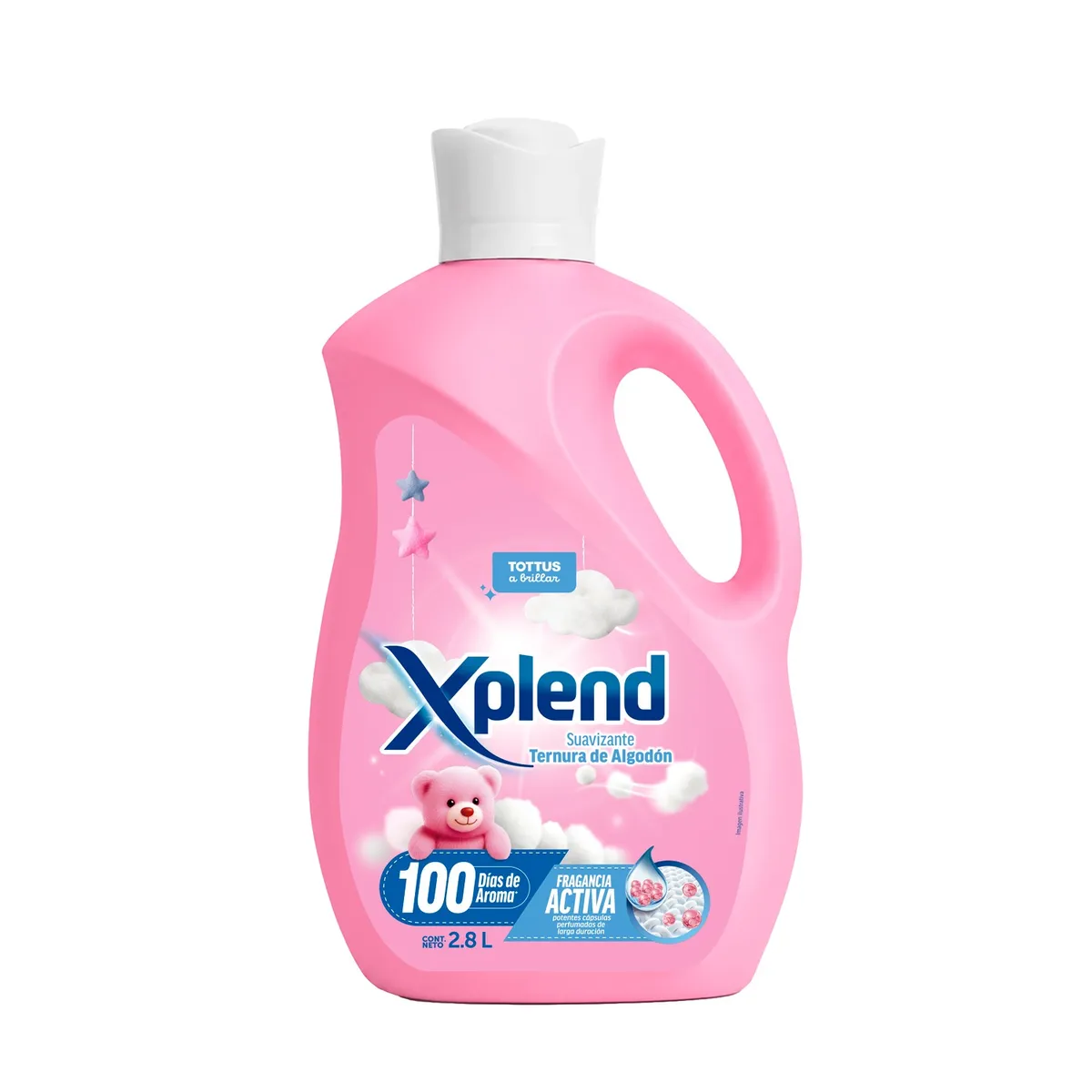 TOTTUS XPLEND - Suavizante Xplend Caricia de Algodón Botella 2.8 L
