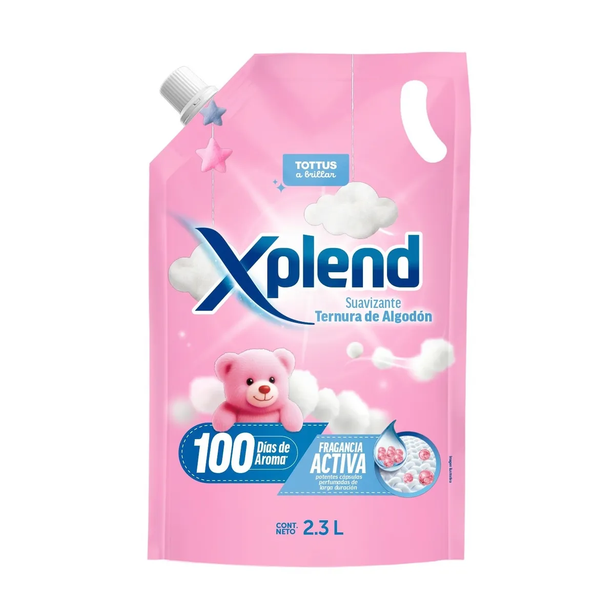  - Suavizante Xplend Caricia de Algodón Doypack 2.3 L