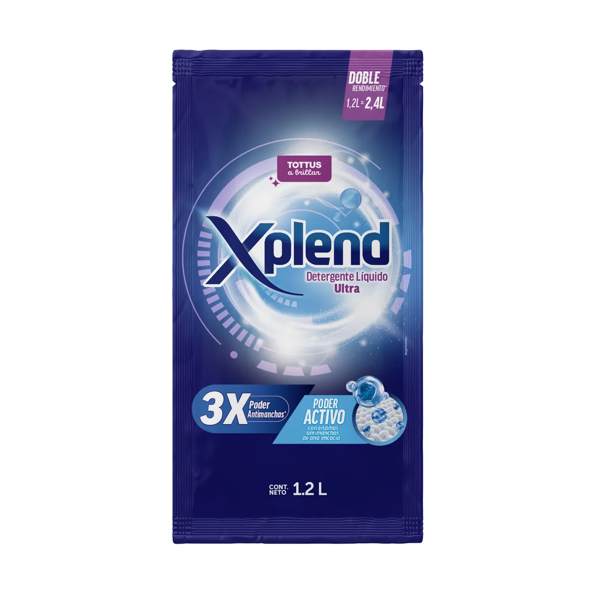 TOTTUS XPLEND - Detergente Líquido Xplend Ultra Doypack 1.2 L