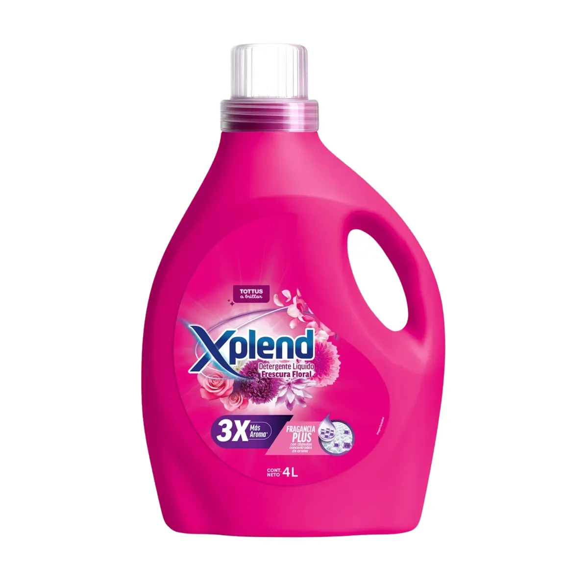 TOTTUS XPLEND - Detergente Líquido Xplend Frescura Floral Botella 4 L