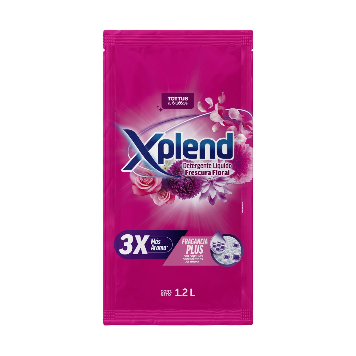 XPLEND - Detergente Líquido Xplend Frescura Floral Doypack 1.2 L