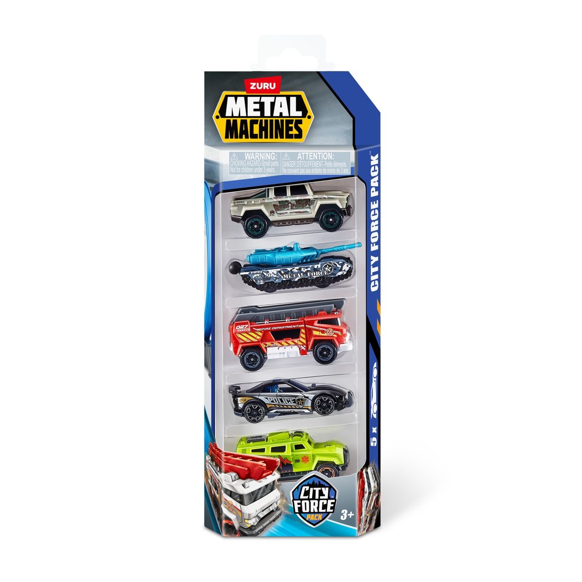 METAL MACHINES - Pack x5 Vehículos Coleccionables Surtido