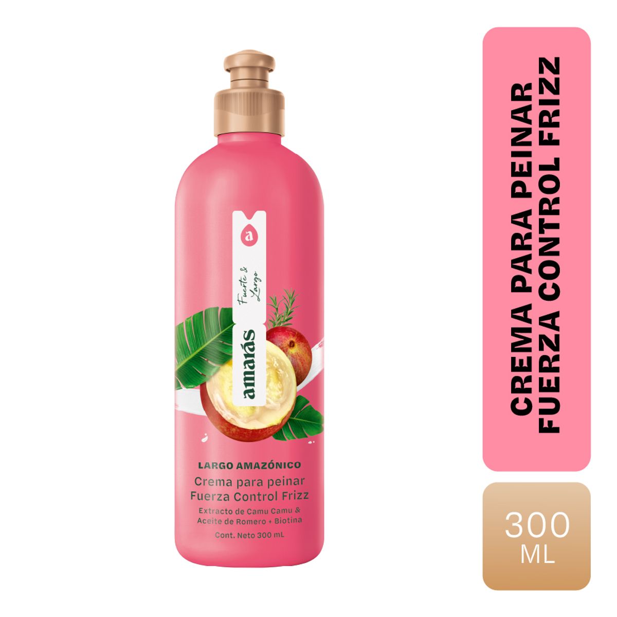 AMARAS - Crema para peinar Amarás Largo Amazónico Envase 300 mL