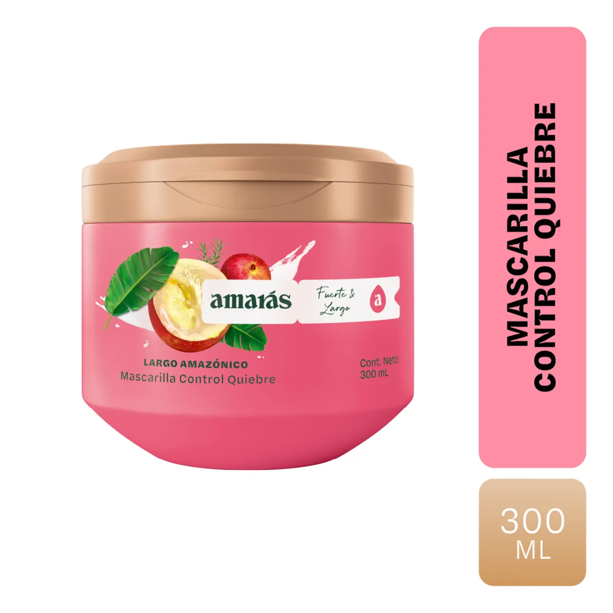AMARAS - Mascarilla Amarás Largo Amazónico Pote 300 mL