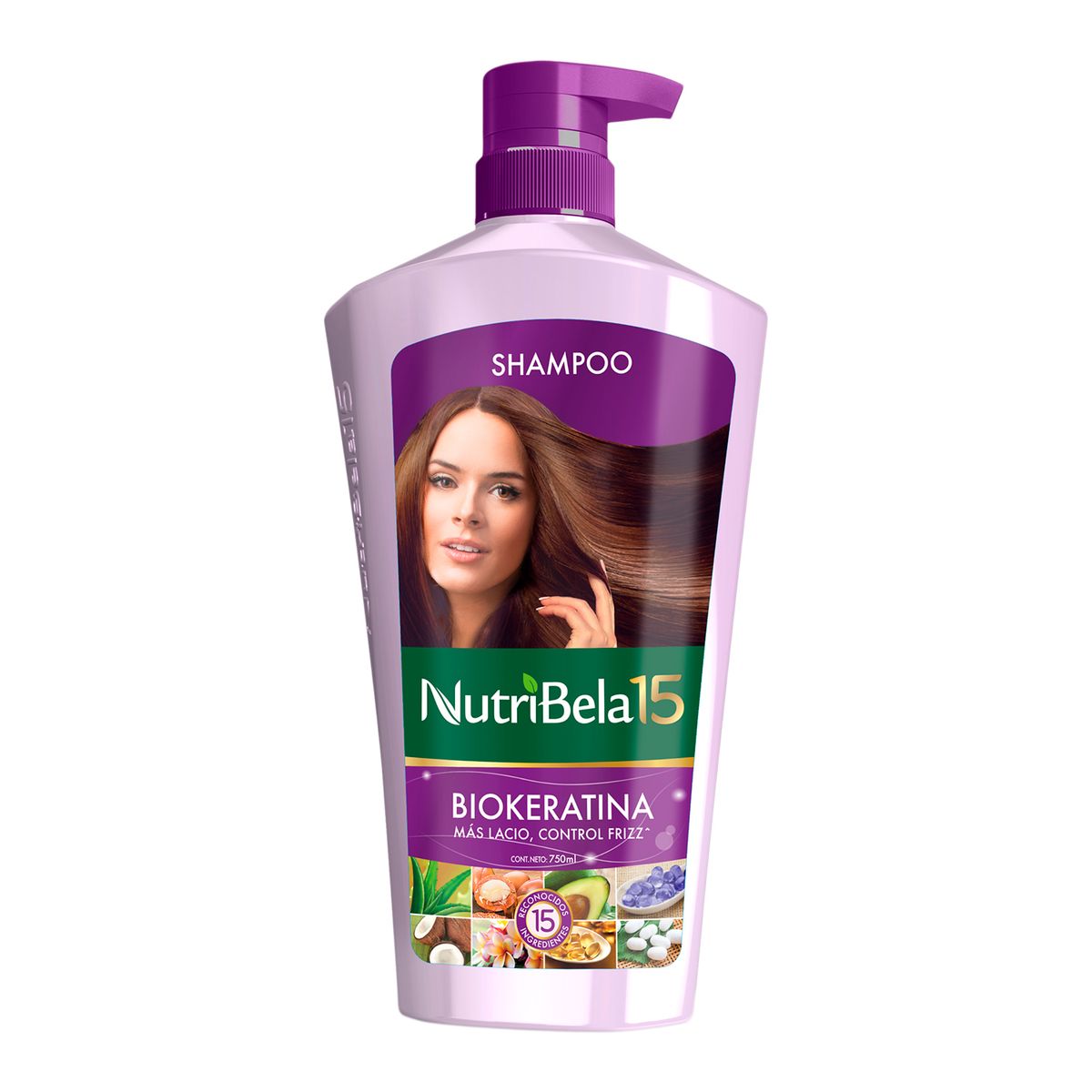 NUTRIBELA - Shampoo Nutribela Biokeratina Envase 750 mL