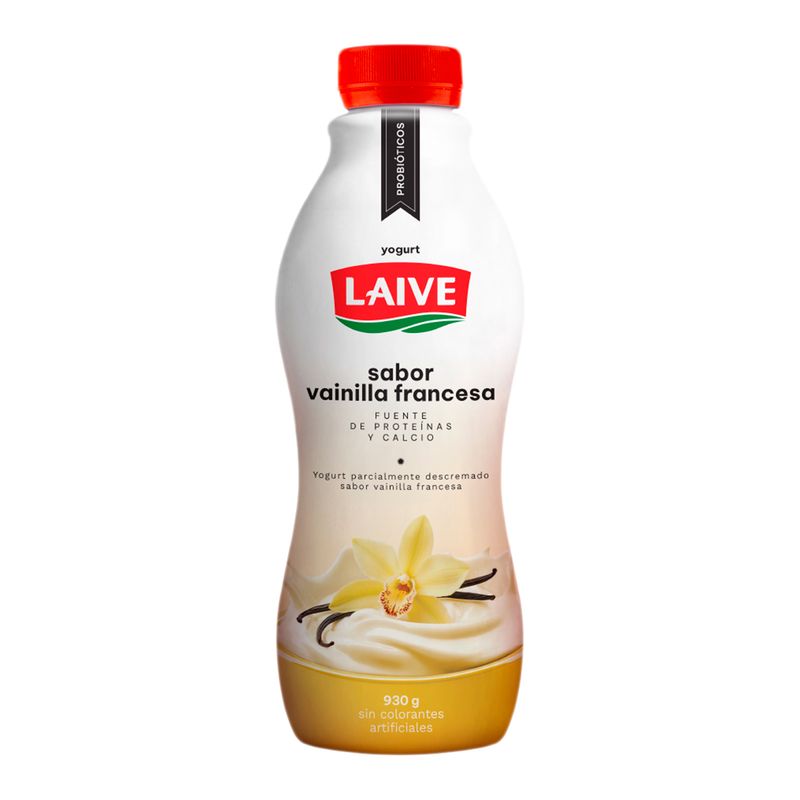 LAIVE - Yogurt Laive Probiótico Sabor Vainilla Botella 930 g