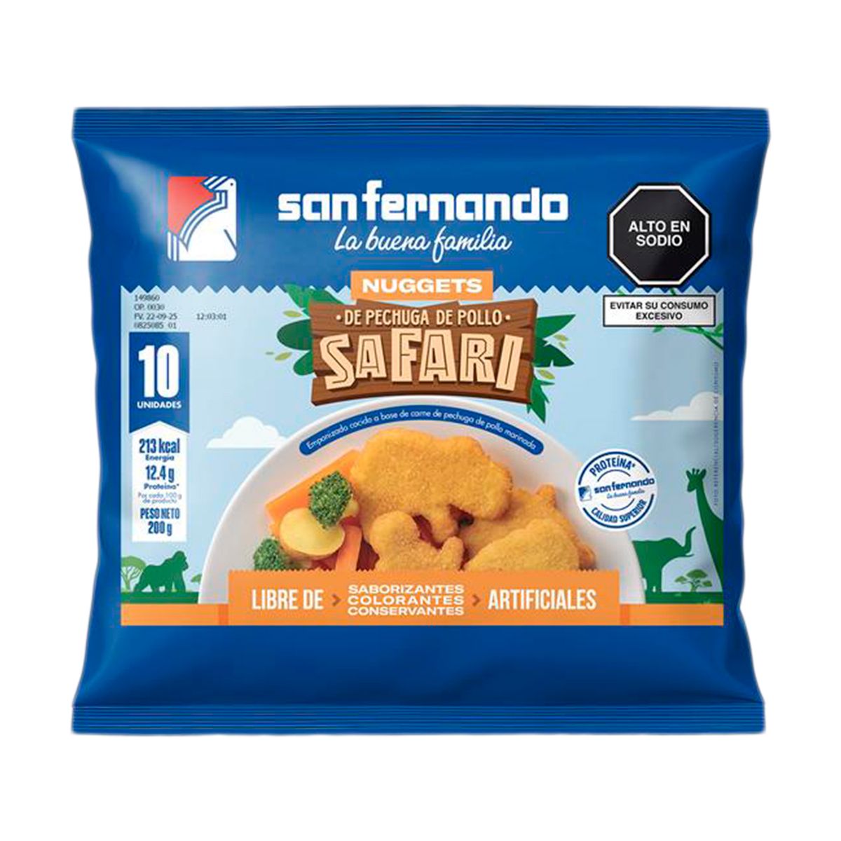 SAN FERNANDO - Nuggets de Pollo San Fernando Safari Doypack 200 g
