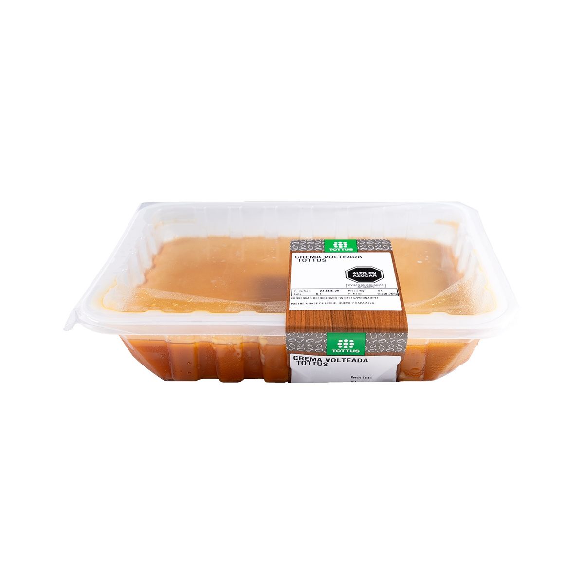 TOTTUS - Crema Volteada Tottus Envase 1 Und