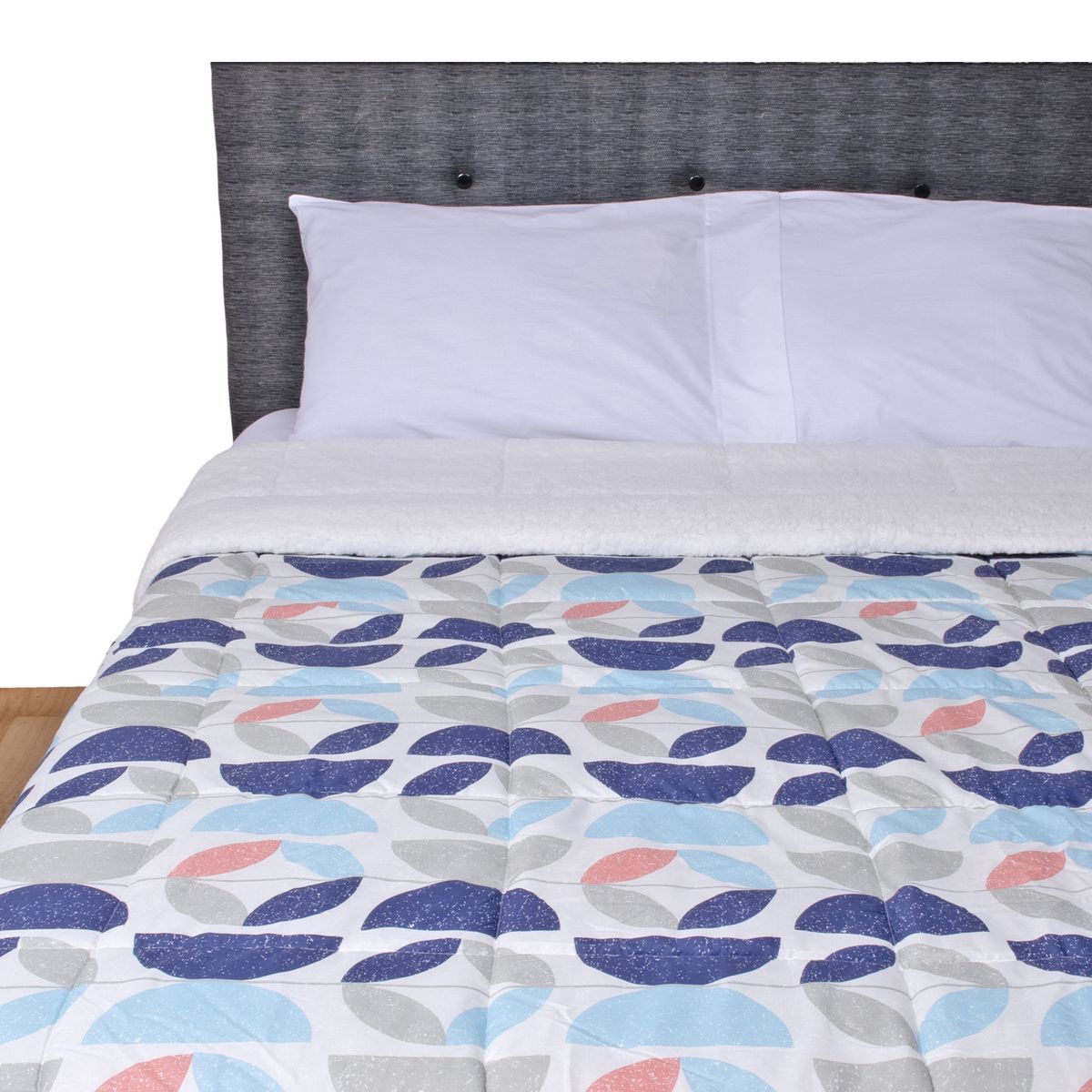 CASA JOVEN - EDREDON EMA SHERPA EST NAVY 2PLZ