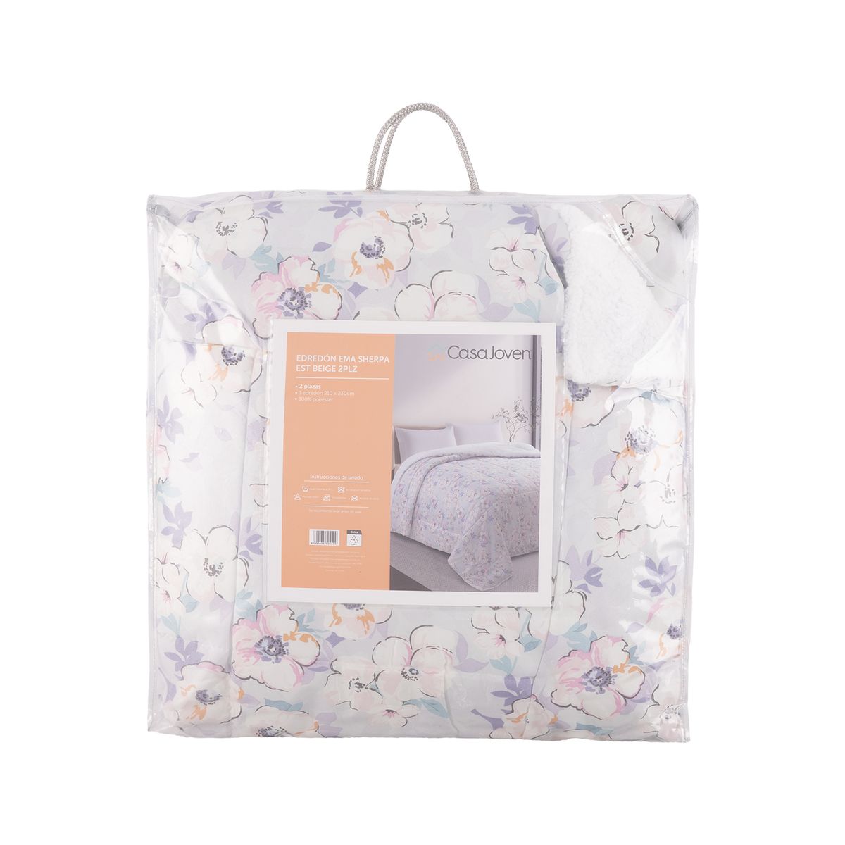 CASA JOVEN - EDREDON EMA SHERPA EST BEIGE 2PLZ