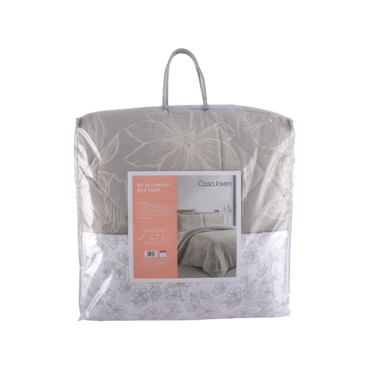CASA JOVEN - Set de Cama Est 2Plz Taupe