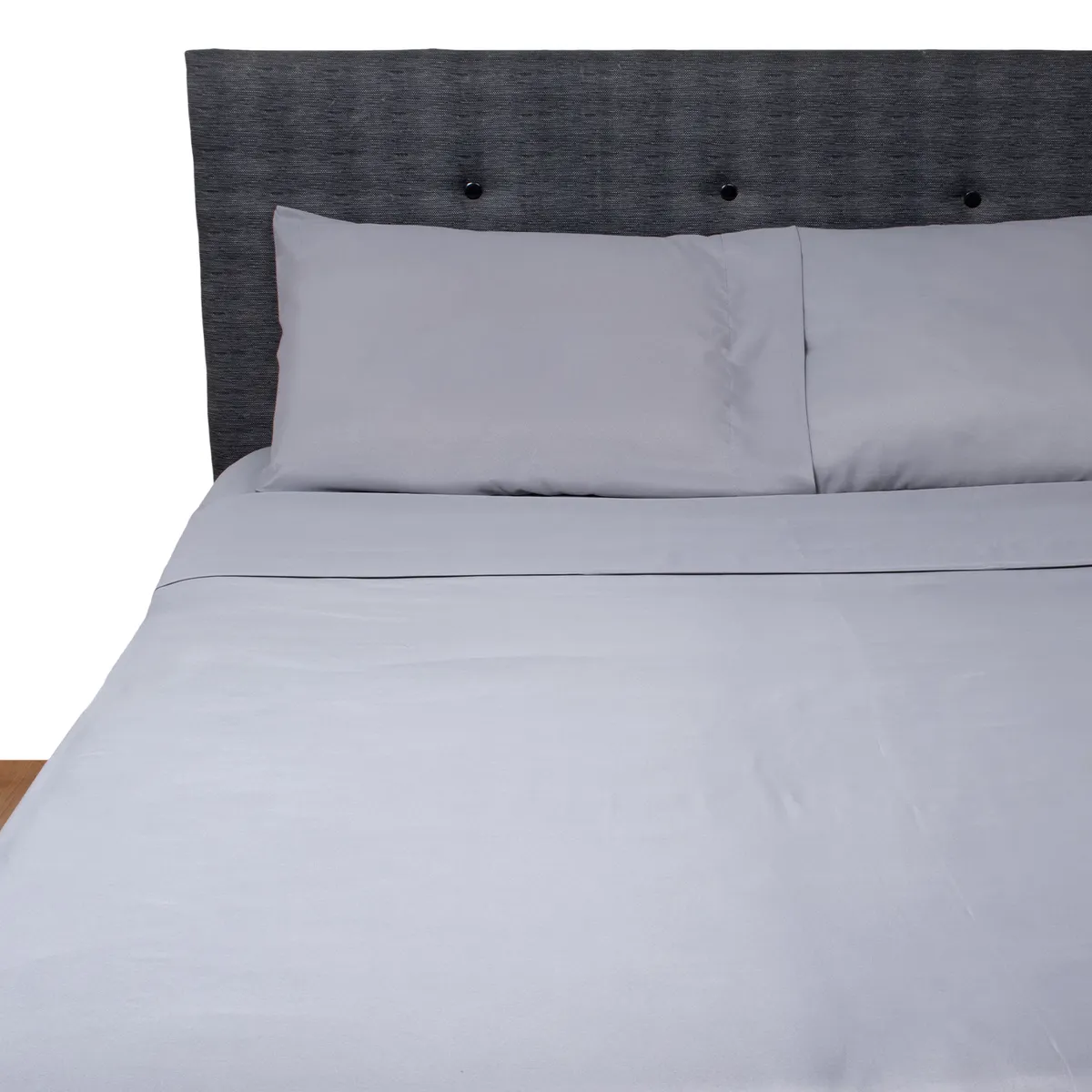 CASA JOVEN - Juego de Sábanas Microfibra 2Plz Gris
