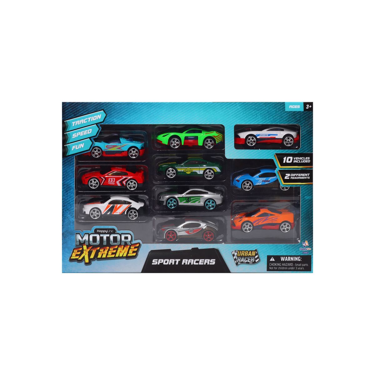 HAPPY LINE - Set de 10 Autos Die Cast