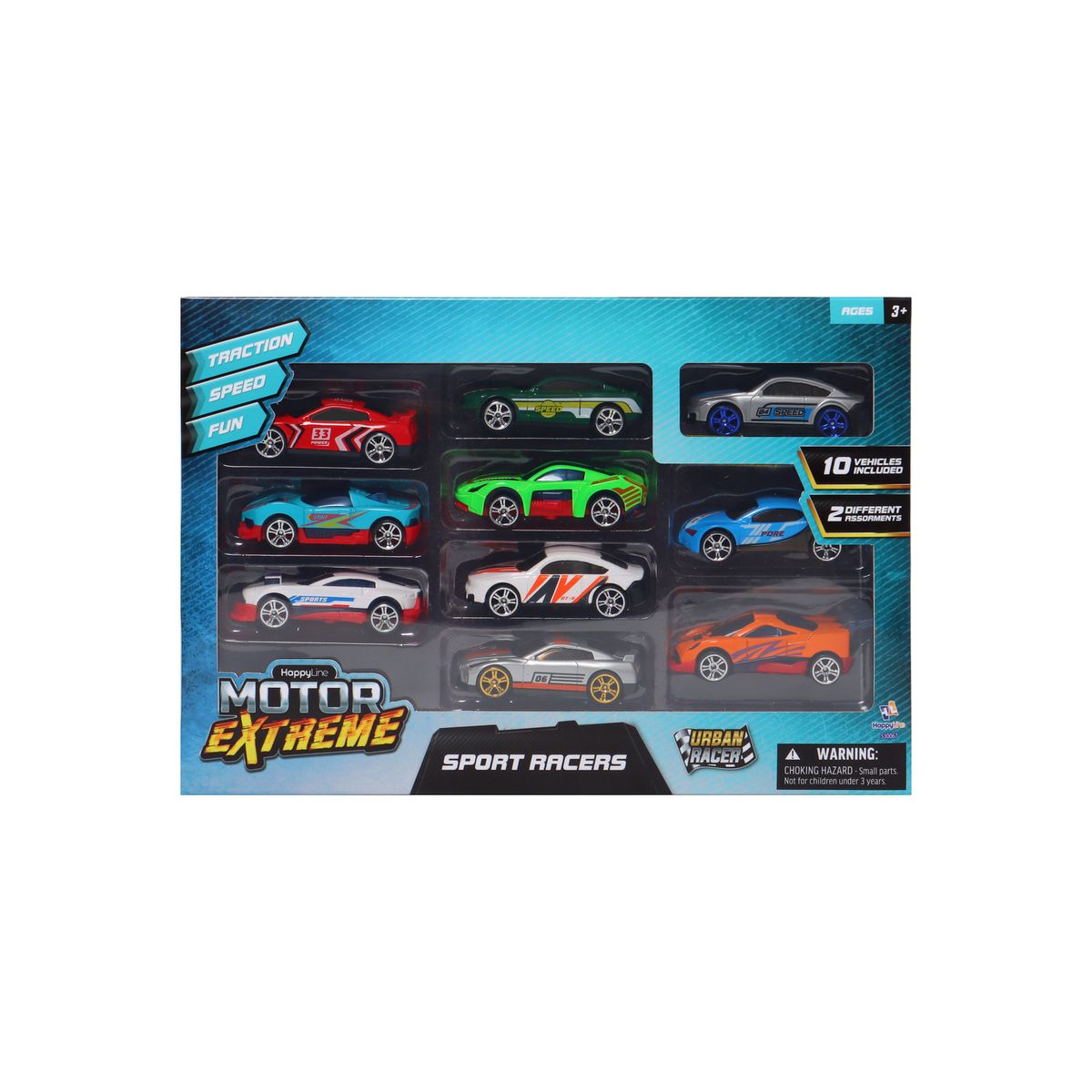 HAPPY LINE - Set de 10 Autos Die Cast
