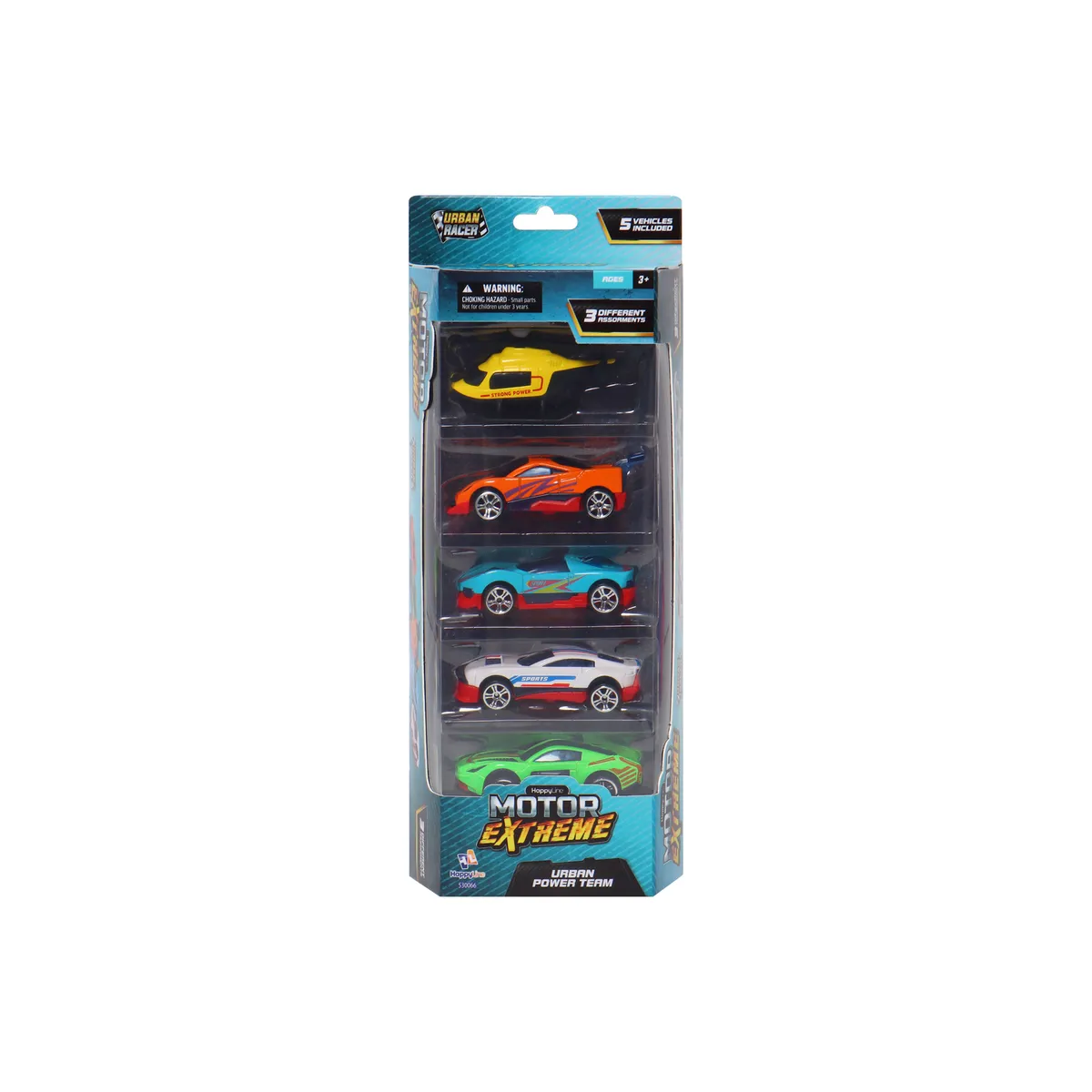 HAPPY LINE - Set de 5 Vehiculos Die Cast