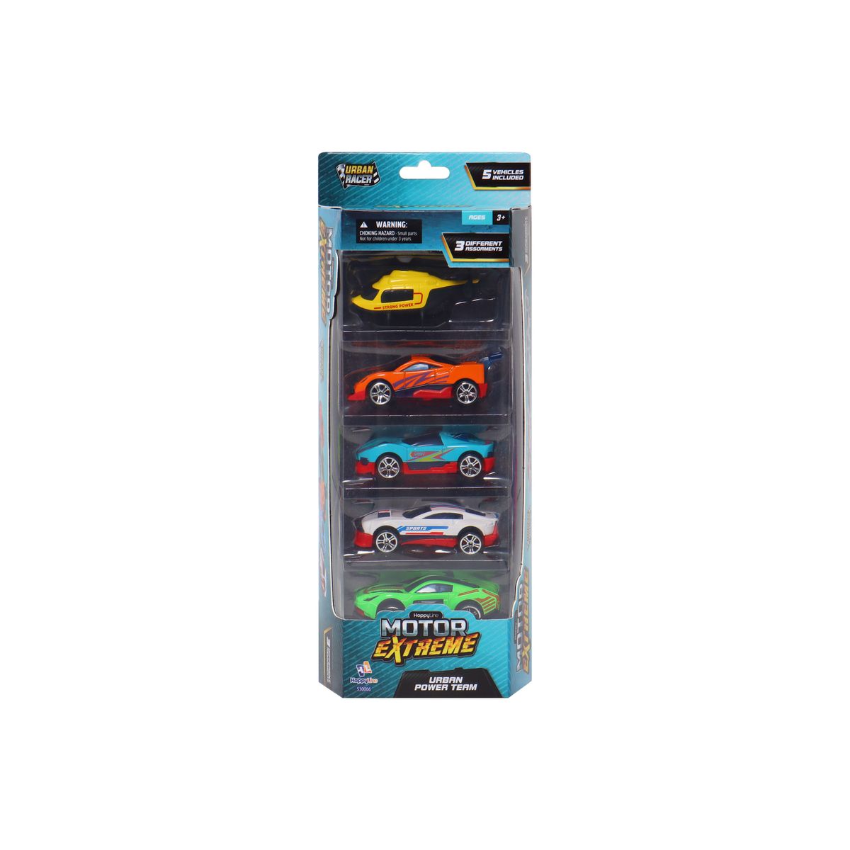HAPPY LINE - Set de 5 Vehiculos Die Cast