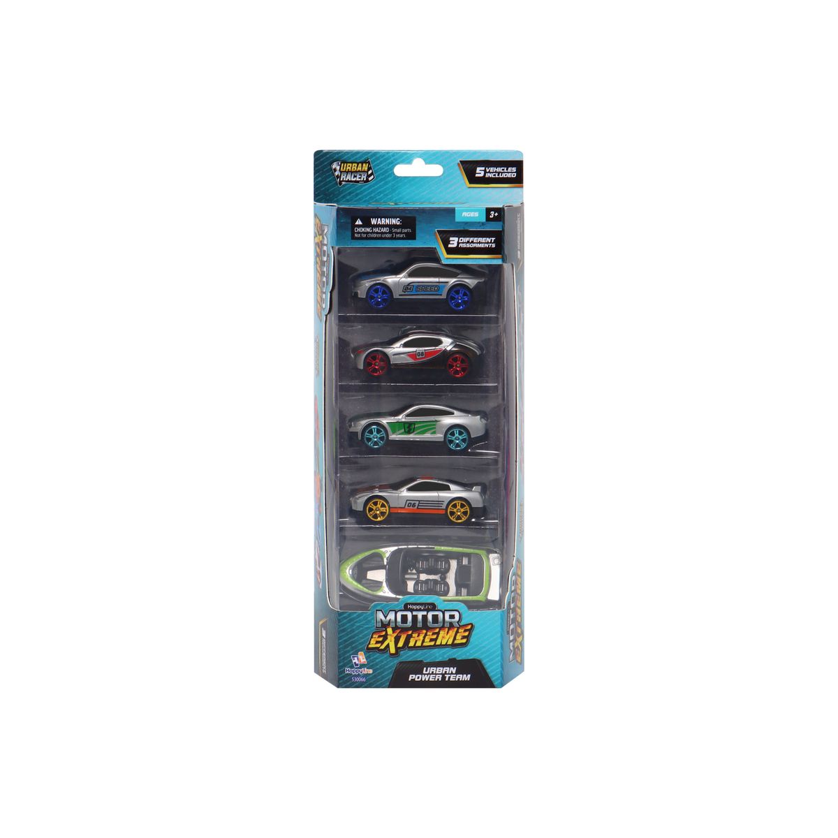 HAPPY LINE - Set de 5 Vehiculos Die Cast