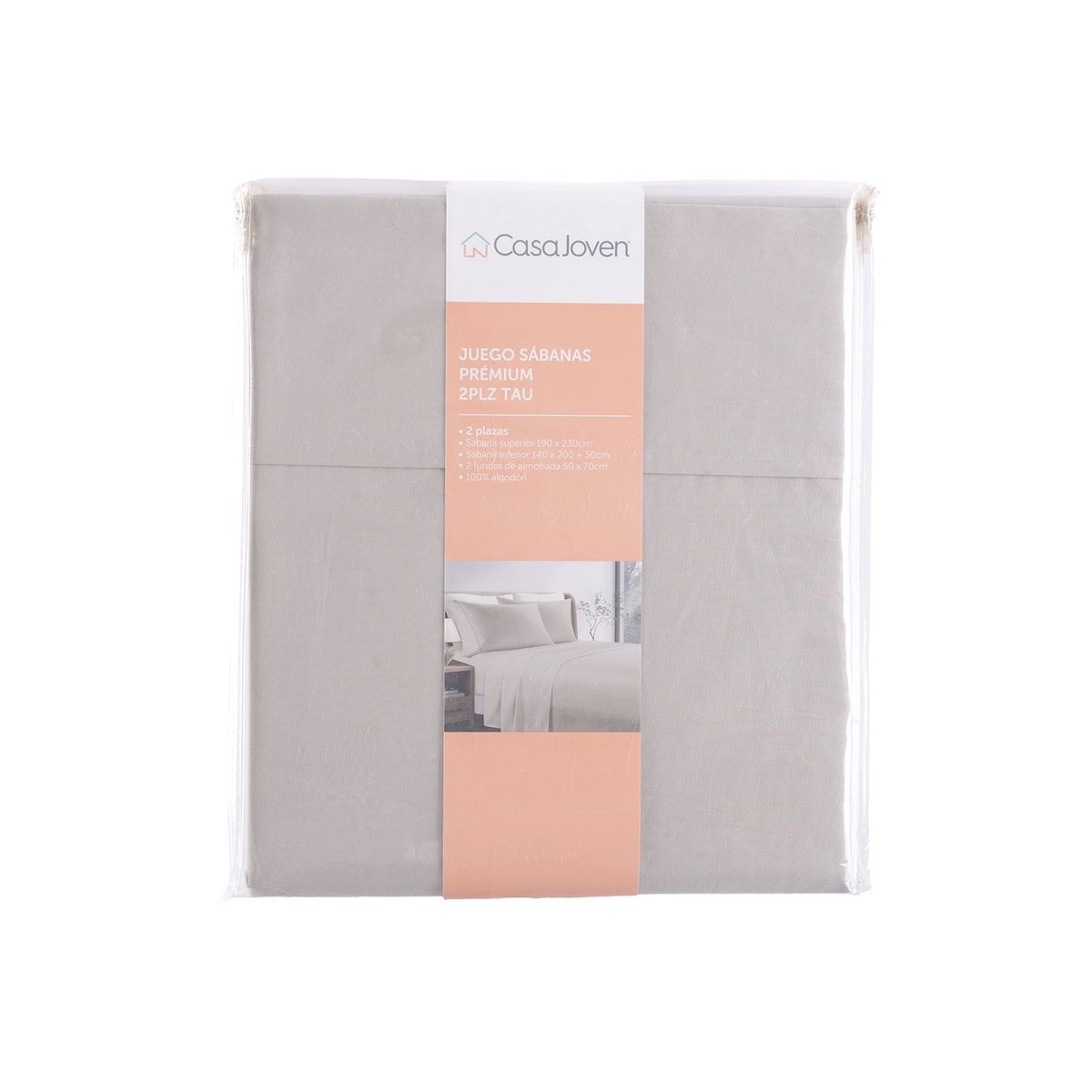 CASA JOVEN - Juego Sábanas Premium 2Plz Tau