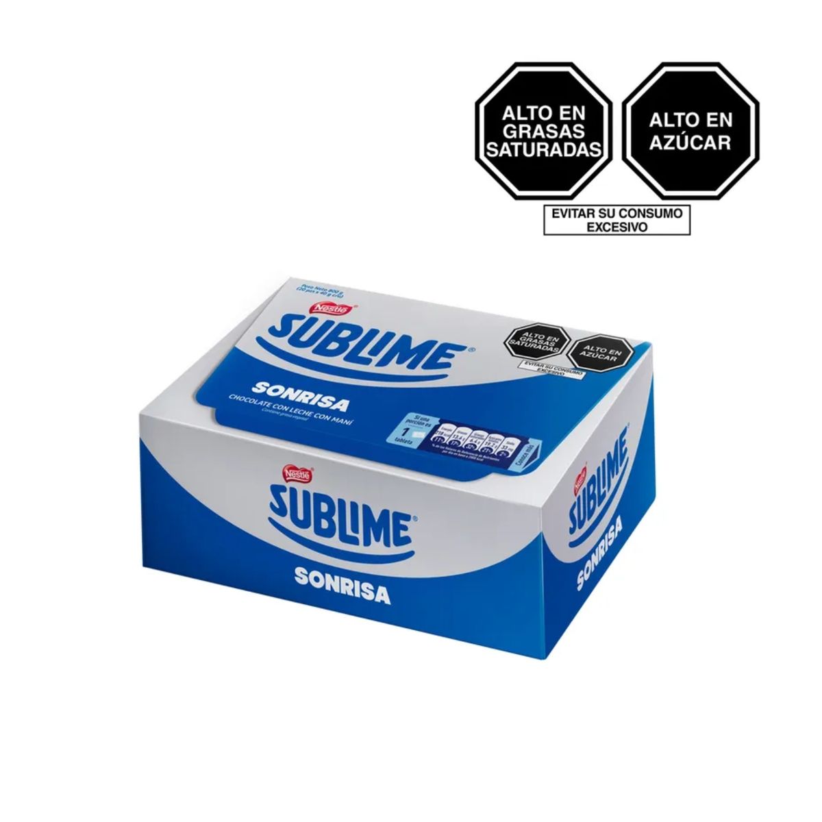 SUBLIME - Chocolate Sublime Sonrisa Caja 20 Und