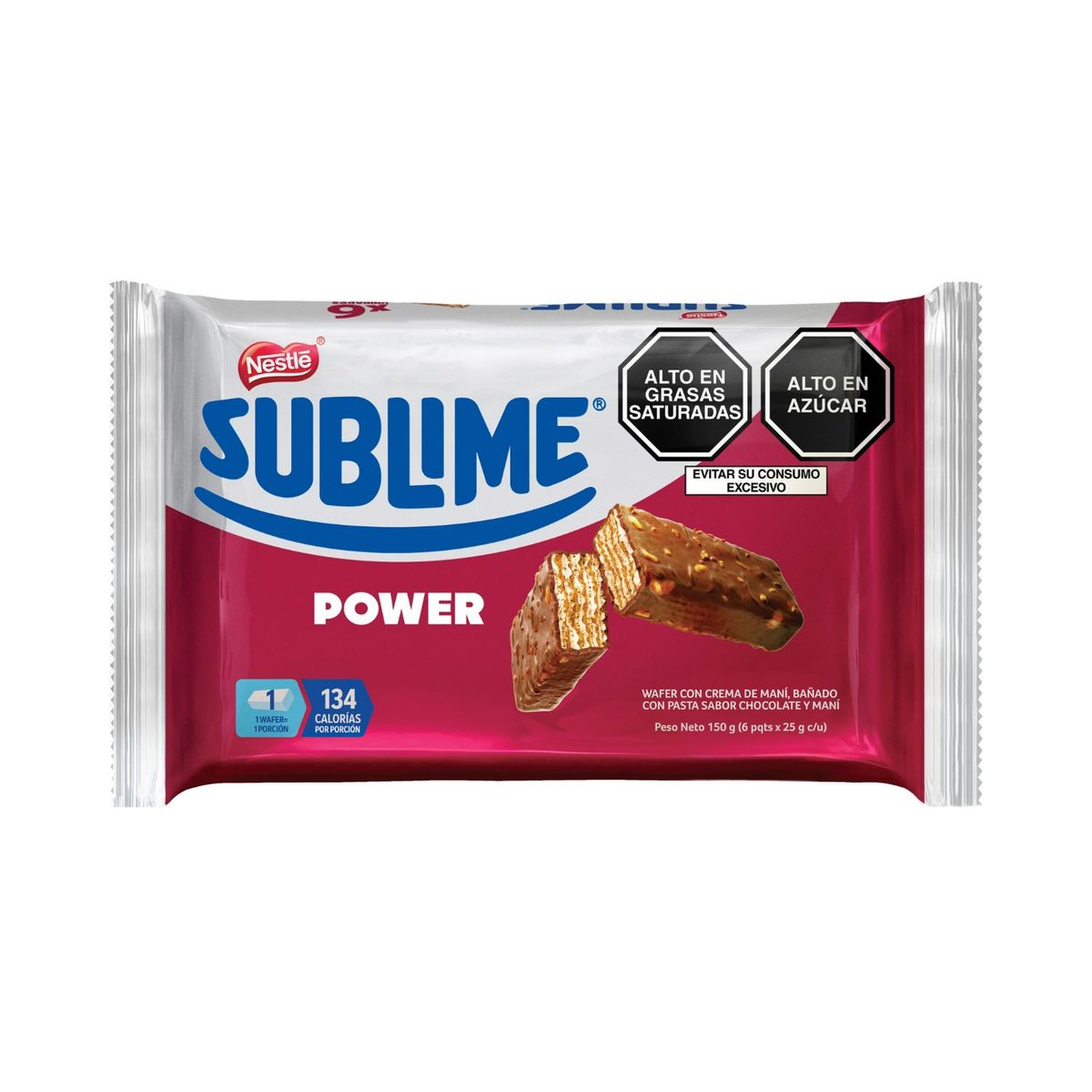 SUBLIME - Chocolate Nestlé Sublime Power Sixpack 150 g