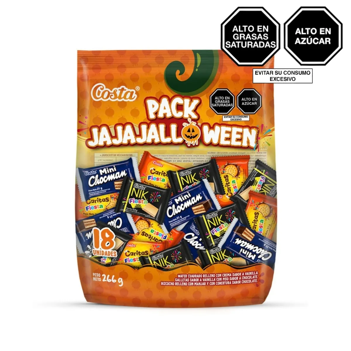 COSTA - Dulces Costa JAJAJAHalloween Bolsa 266 g