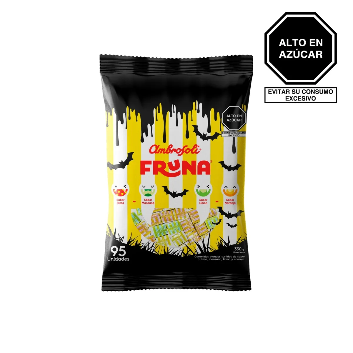 AMBROSOLI - Caramelos Blandos Ambrosoli Fruna Halloween Bolsa 330 g