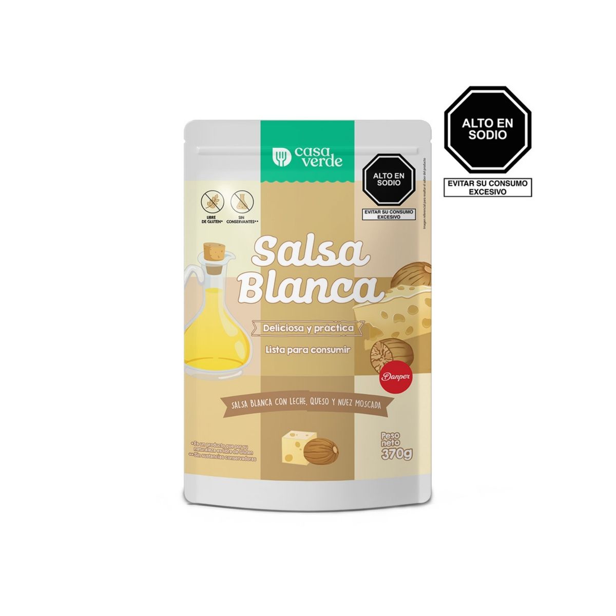 CASA VERDE - Salsa Blanca Casa Verde Envase 370 g