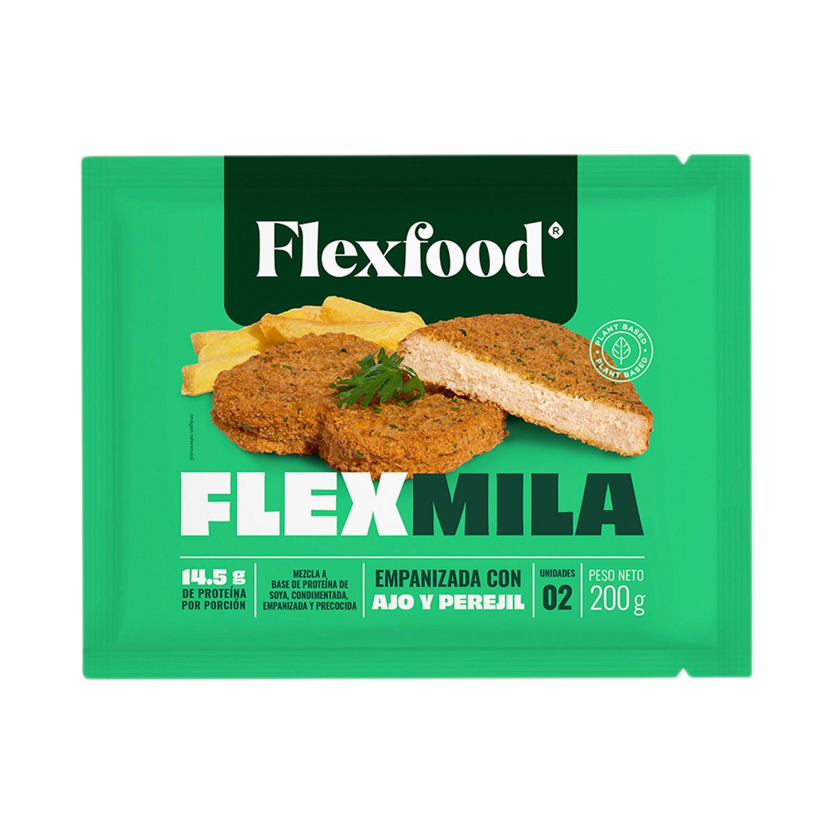 FLEXFOOD - Milanesa Vegana Flexfood Doypack 200 g