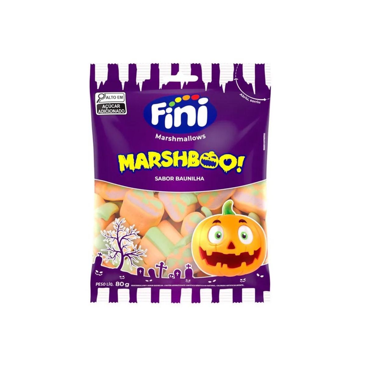 FINI - Marshmallows Fini Boo Bolsa 80 g