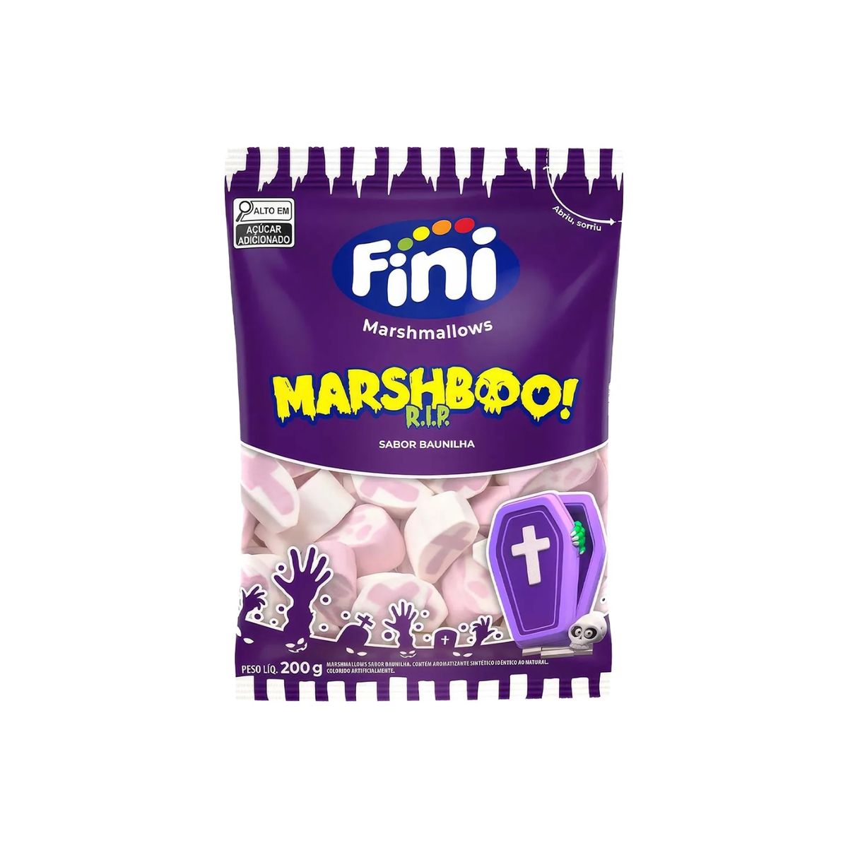 FINI - Marshmallows Fini Boo RIP Bolsa 80 g