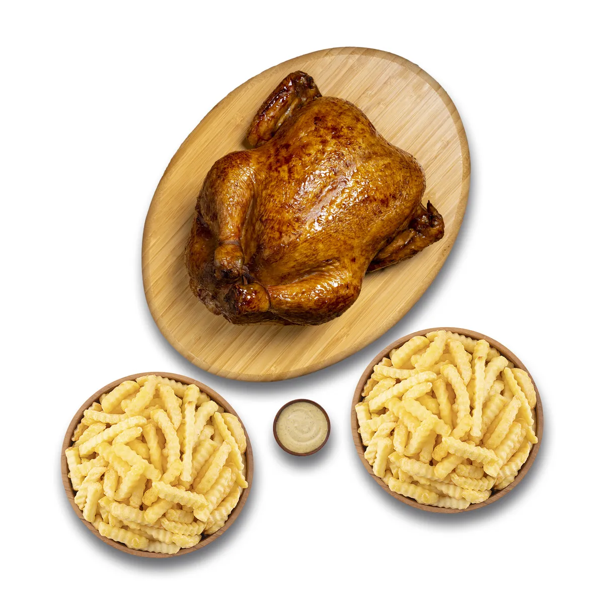 TOTTUS - Pollo Rostizado + 2 Porciones De Papas + 1 Ají