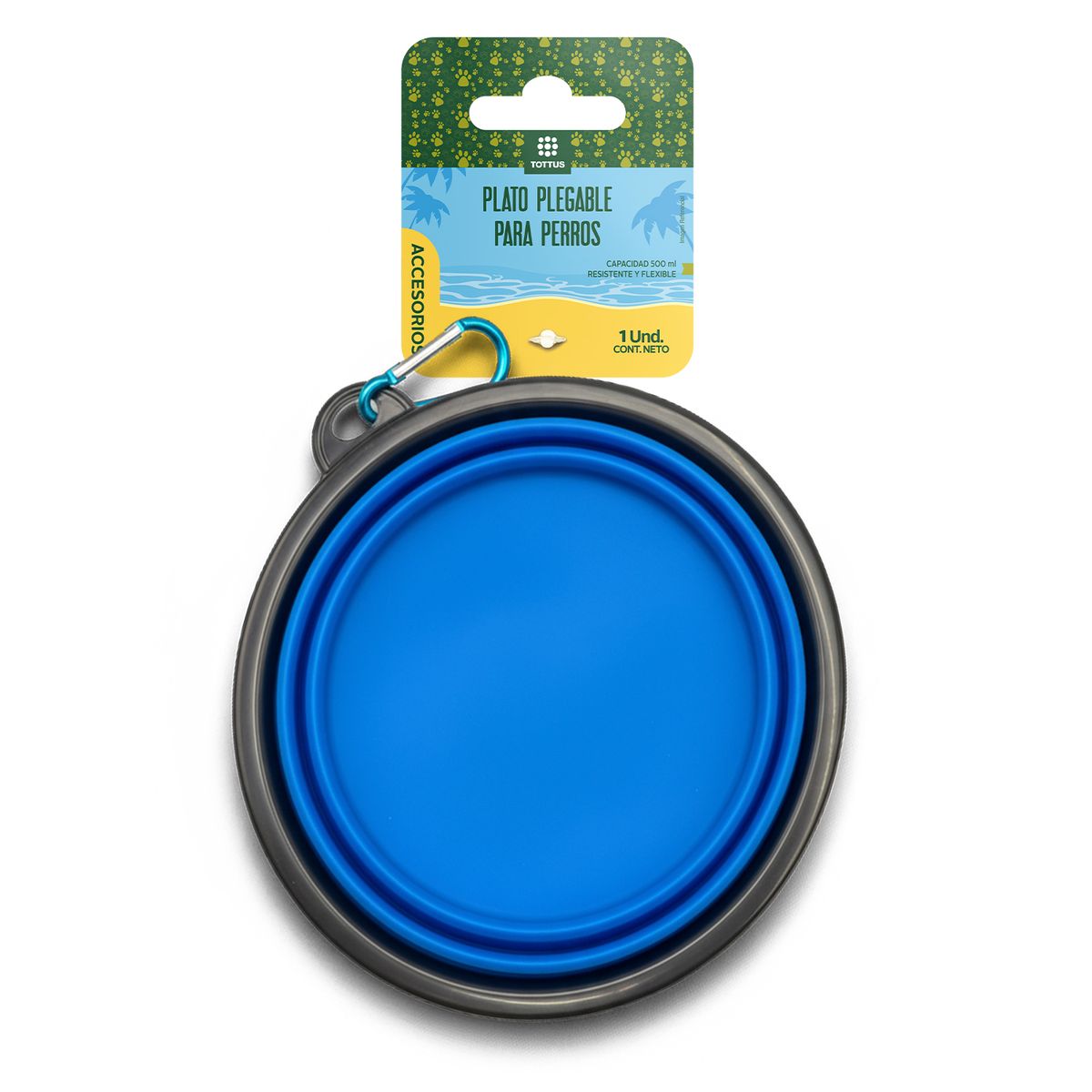 TOTTUS - Plato Plegable para Mascota Tottus Summer