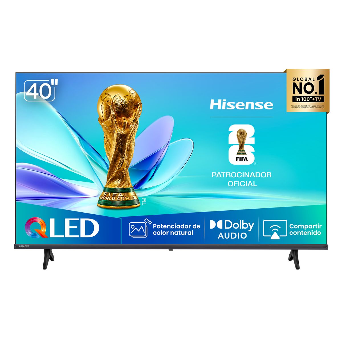 HISENSE - Televisor Hisense 40'' QLED FHD