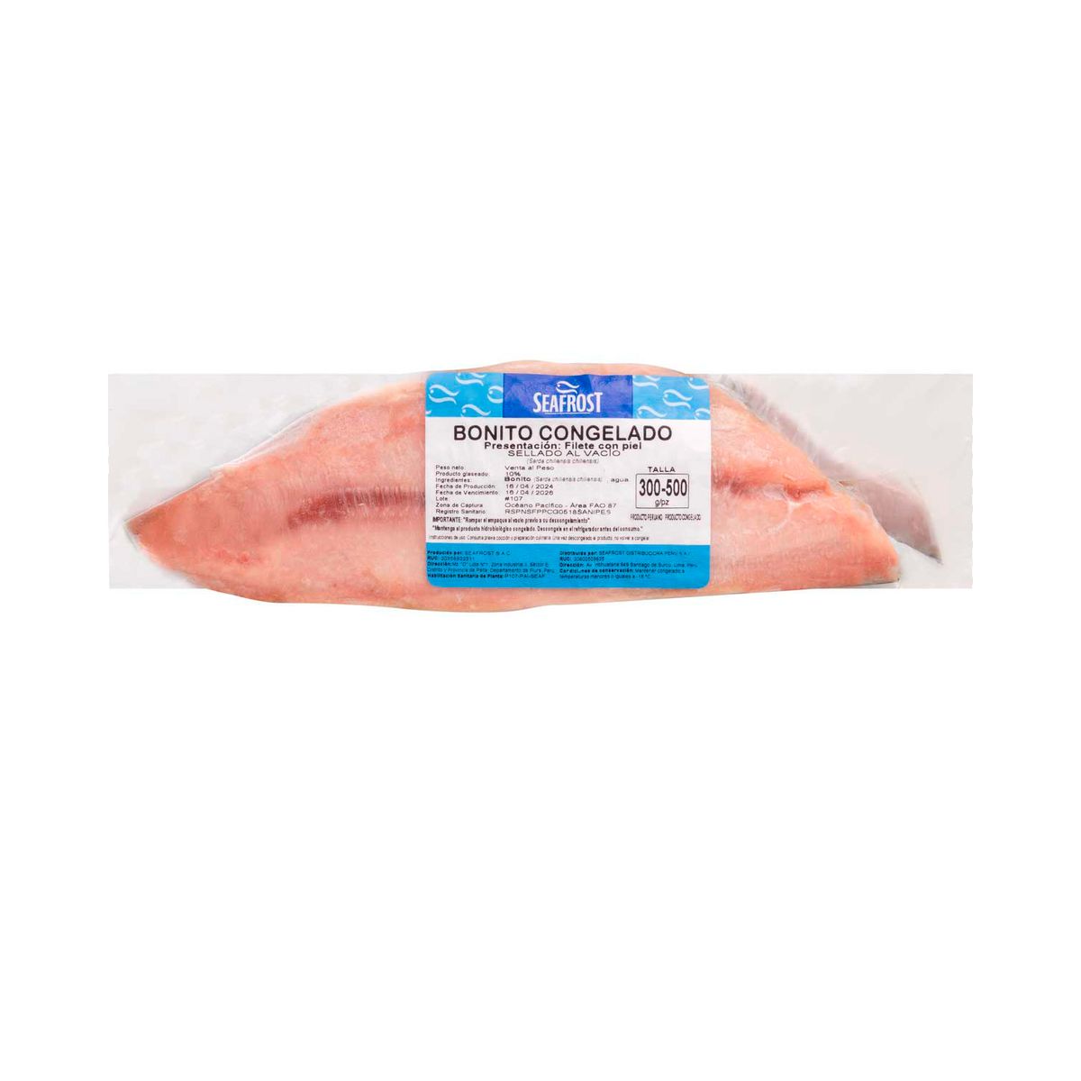 SEAFROST - Filete De Bonito Con Piel x Kg