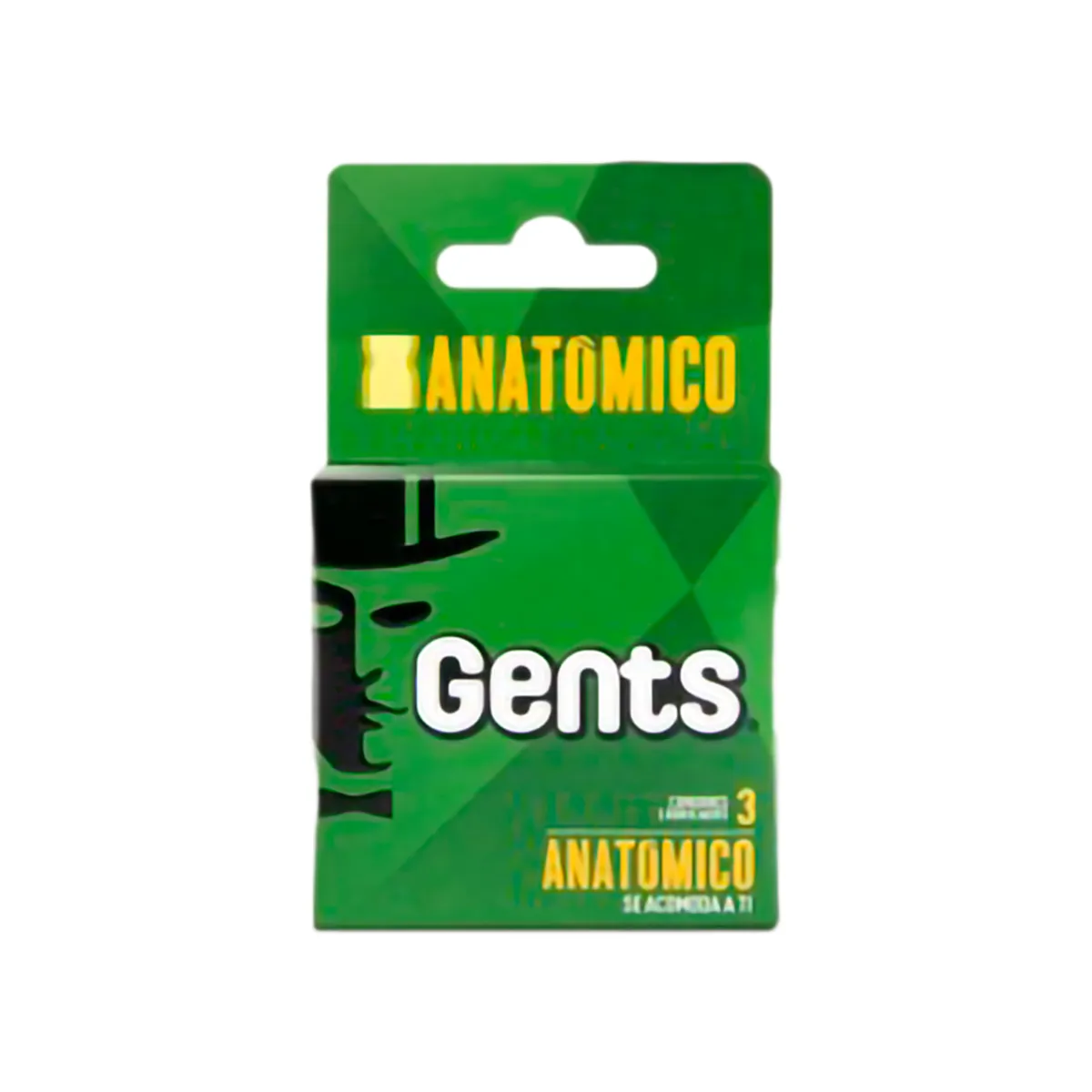 GENTS - Preservativo Gents Anatómico Caja 3 Und